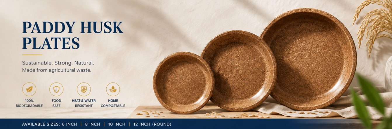 Paddy Husk Plates